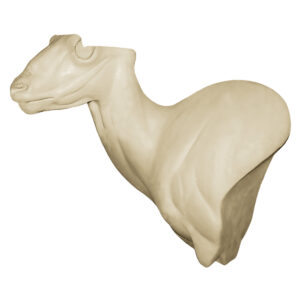 Mouflon Sheep Upright Wall Pedestal 5 3/4" x 10" x 14 1/2"