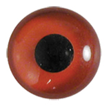Van Dyke Red Eyes with Flat Back - No Wire