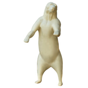 Grizzly Bear Standing Left Look