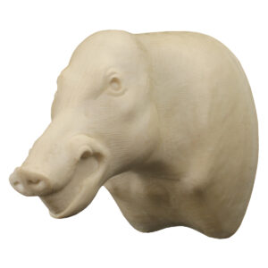 Wild Boar with Open Mouth 9 5/8" x 14 1/2" x 31 1/2"