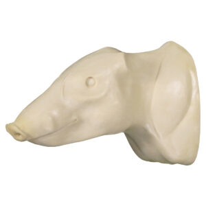Peccary Wall Mount Closed Mouth 6 3/4" x 11 1/4" x 16 1/2"