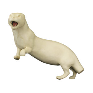 Otter Standing On All Four With Open Mouth