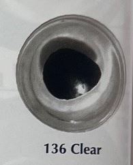 CLEAR W/BLACK PUPIL (FLINT EYES #136)