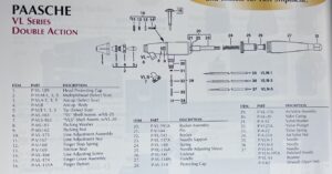 PAASCHE AIRBRUSH REPLACEMENT PARTS